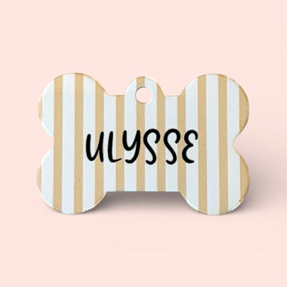 Médaille personnalisée - Rayures jaunes