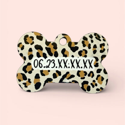 Médaille personnalisée chien ou chat pour collier, fabriquée à Lyon, numéro de téléphone